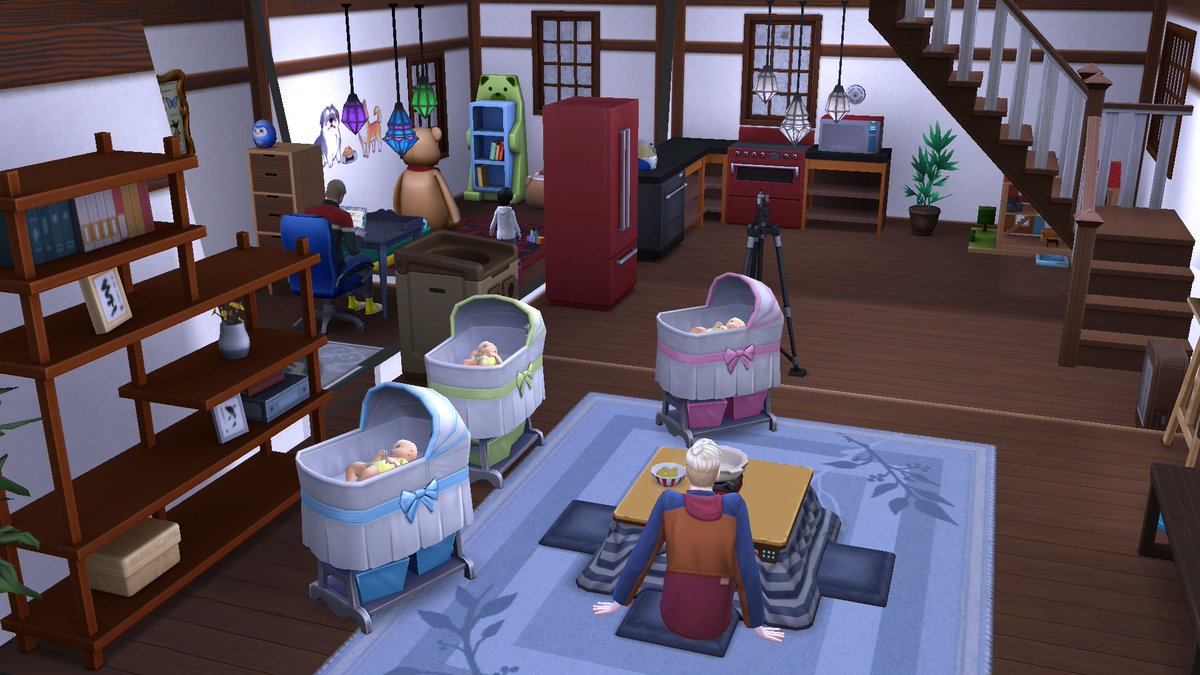 Neni_Kuin's tweet photo. Wait... Kiyomi died in my game...AND Mikasa and Colt had triplets? Really? triplets? When did this happen? #coltkasa #nenisims4 https://t.co/4c9hcmfxxZ