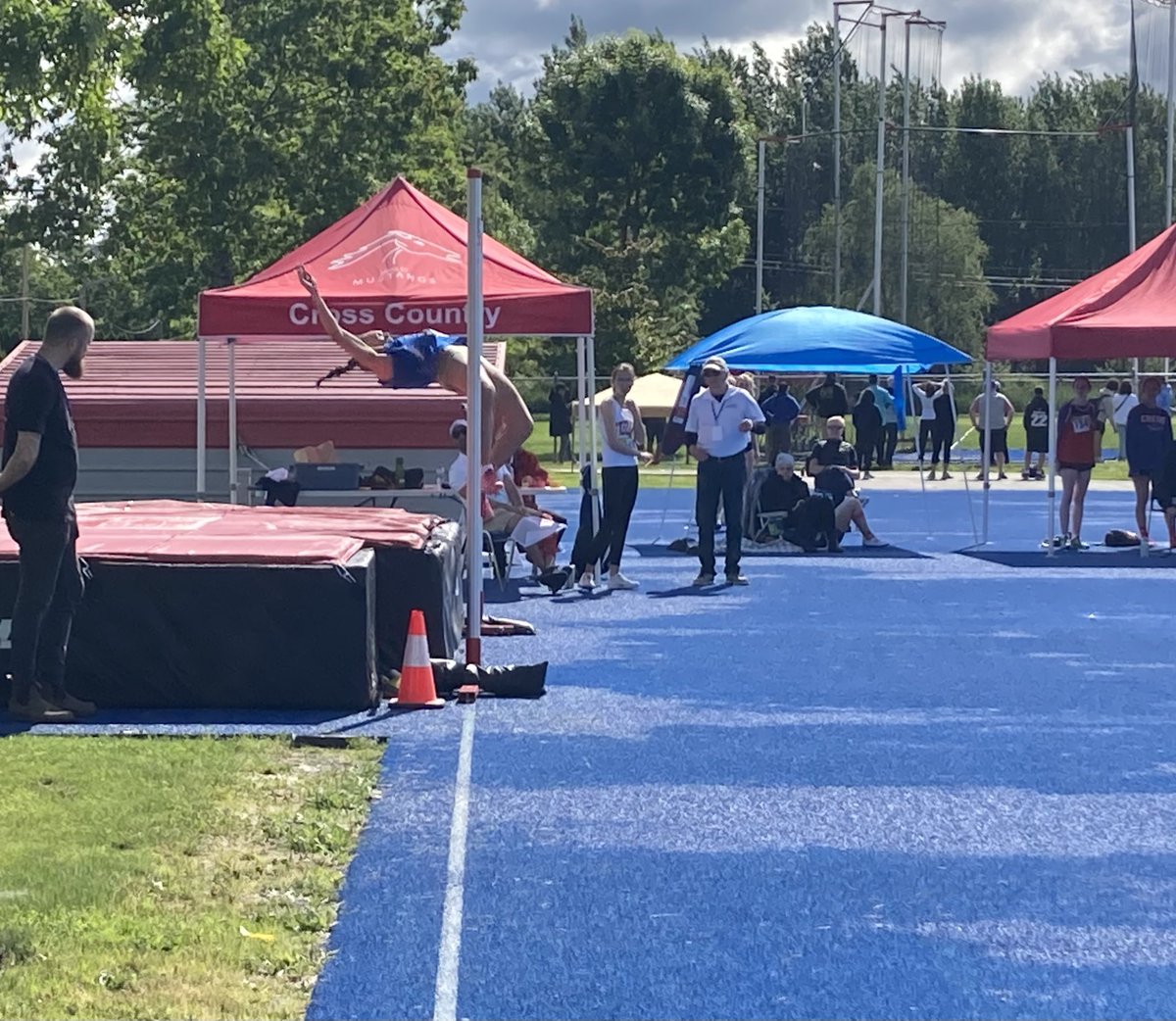 cmoennick's tweet photo. Way to represent CHS at the Provincial Track and Field meet today. Olivia Windbiel, Liam O’Donnell and Donghwa Kim competed today in high jump, 100m, and steeplechase. #chslearn #riderpride https://t.co/8Rm1Ym0EMT