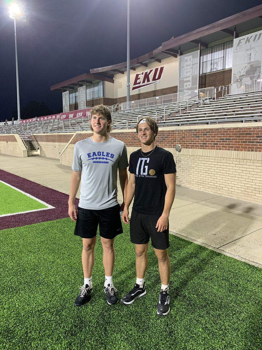 Brysonl_5's tweet photo. Had a great time at @EKUFootball Camp! @EKUWWells @Cox83Caleb @Coach_CFRANK https://t.co/dWsz3xR5KS