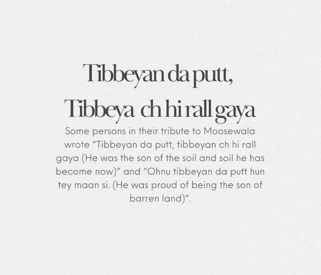 A moving tribute to Sidhu Moosewala on his birthday.

#TibbeyanDaPutt
#SidhuMooseWala

Content Credit : punjab.insta on Instagram
