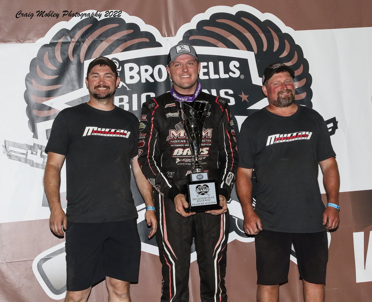 MobleyCraig's tweet photo. Congratulations to @bmracing19 on your first career win @knoxvilleraces !!! https://t.co/KQeR9b546S