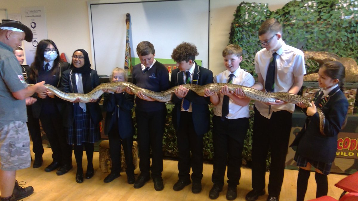SCA_Community's tweet photo. Conservation is important to SCA pupils so a big thank you to @CrocodileJoe for rescuing these amazing reptiles and sharing your expertise with us. This python was abandoned on Saddleworth Moor !! #EducationWithCharacter #conservation #greatday #year7 https://t.co/1HicT3LGFC