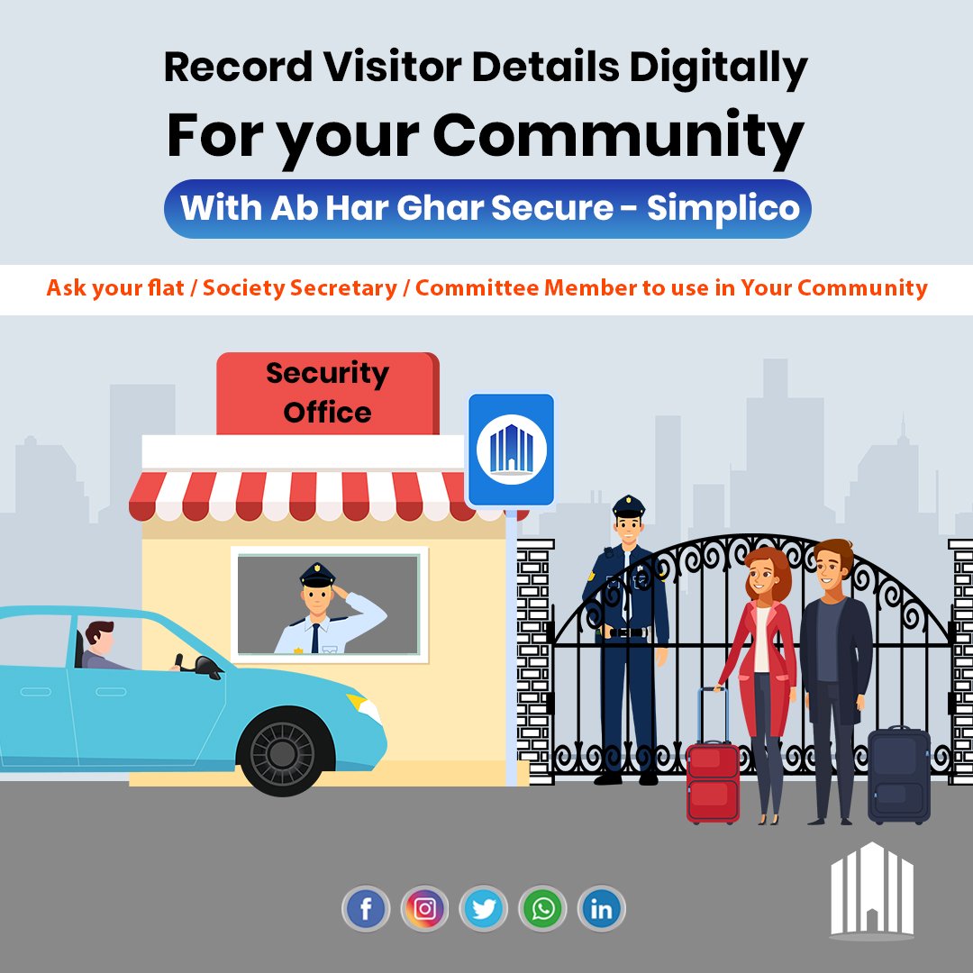 Mysimplico's tweet photo. Record Visitor Details Digitally For your Community With Simplico.
Visit us at https://t.co/IBtX4HVSzE
#simplico #simplify #housingsociety #society #community #androidapp #iosapp #abhargharsecure https://t.co/2TfMcwwI8o
