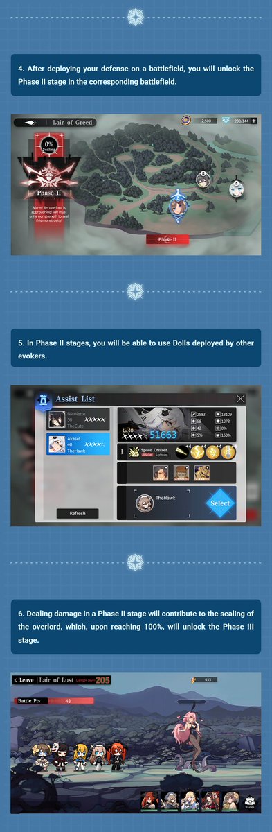 SoulTide's tweet photo. We're excited to introduce Battlefront in our 6/14 update. This new event will allow us to access preset Dolls equipped with advanced Verves as well as allied Dolls deployed by other evokers.

Let's take a more detailed look at the features~

#SoulTide #Lemcnsun https://t.co/ijFfBP5ywl