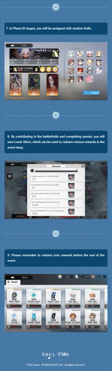 SoulTide's tweet photo. We're excited to introduce Battlefront in our 6/14 update. This new event will allow us to access preset Dolls equipped with advanced Verves as well as allied Dolls deployed by other evokers.

Let's take a more detailed look at the features~

#SoulTide #Lemcnsun https://t.co/ijFfBP5ywl
