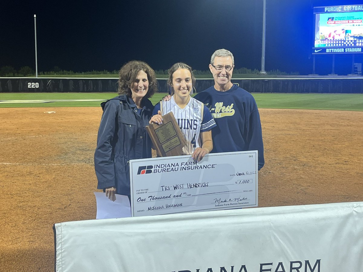IHSAA (@ihsaa1) on Twitter photo Congratulations to Tri-West’s McKenna Hagemier for being named Class 3A Softball Mental Attitude Award winner, presented by Indiana Farm Bureau Insurance! <a href="/triwestsports/">Tri-West High School Athletics</a> <a href="/INFarmBureauIns/">Indiana Farm Bureau Insurance</a> Congratulations to Tri-West’s McKenna Hagemier for being named Class 3A Softball Mental Attitude Award winner, presented by Indiana Farm Bureau Insurance! <a href="/triwestsports/">Tri-West High School Athletics</a> <a href="/INFarmBureauIns/">Indiana Farm Bureau Insurance</a>