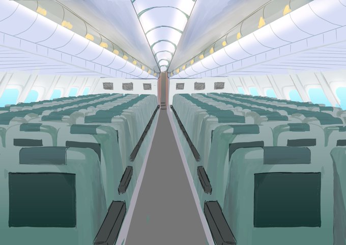 機内のtwitterイラスト検索結果