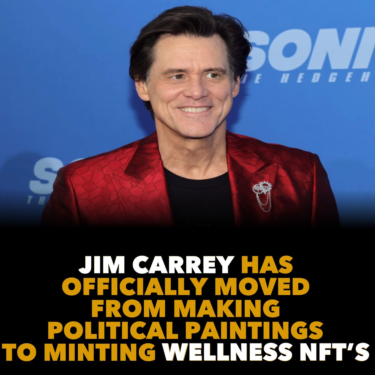 Jim Carrey has officially moved from making political paintings to minting wellness #NFTs 🎨
A portion of the #NFT sale will benefit a food insecurity non profit.