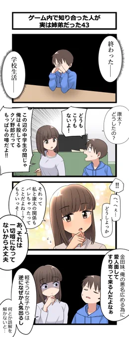 複雑な姉弟の4コマ43 