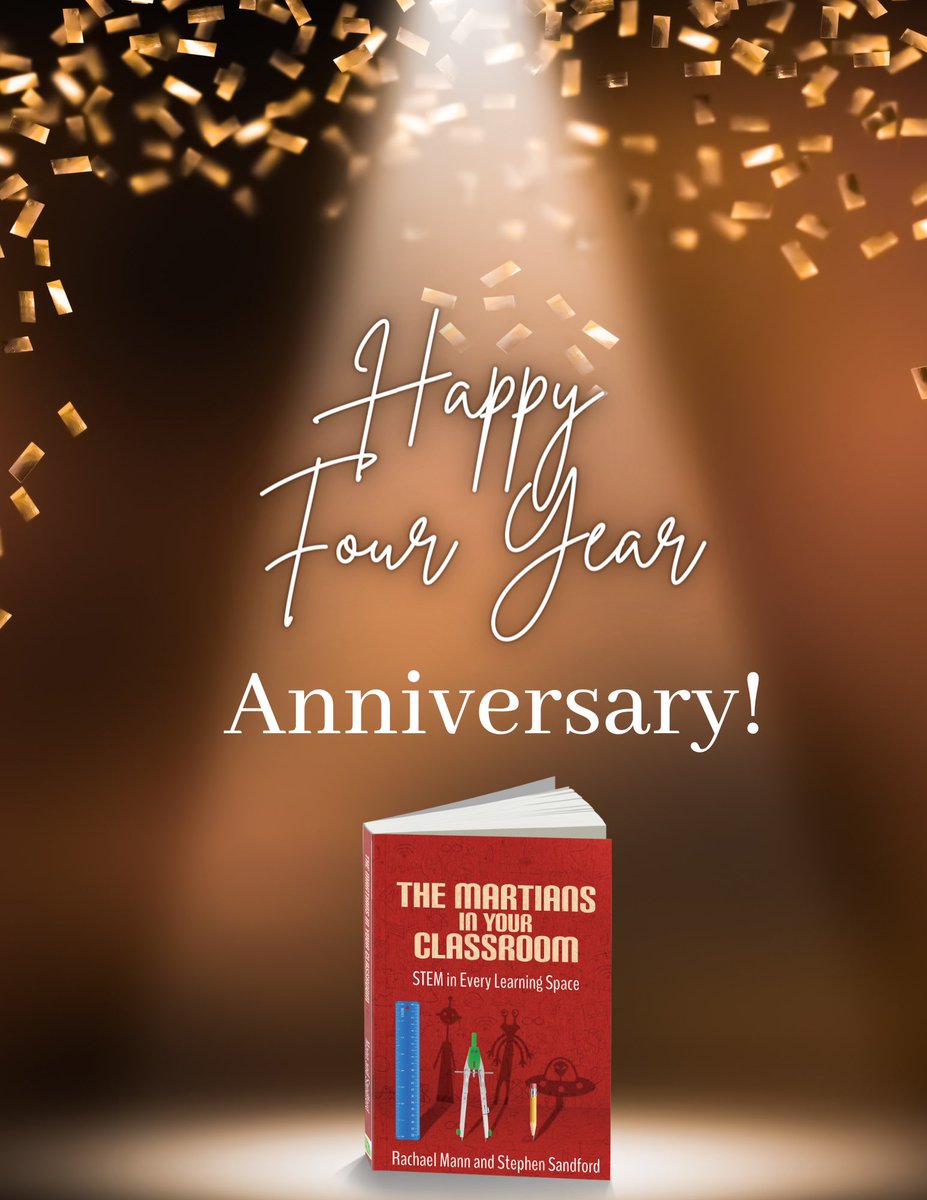 The Martians in Your Classroom is turning 4! Be sure to check it out on Amazon: 40% off for 48 hours Saturday and Sunday🎉

Add this to your summer reading list or purchase it for an educator that is looking for out of this world inspiration and ideas! 
 a.co/hZb68lT