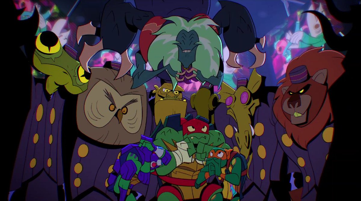 RotTMNTQuotes's tweet photo. "We are not fighting for you." - Mikey
"Ha! Heavens no. You'll be my bumbling arena clowns." - Big Mama
"No, we won't!" - Mikey
(Bug Busters)
#NationalBugBustingDay #LFLS https://t.co/zGluNTTa3O