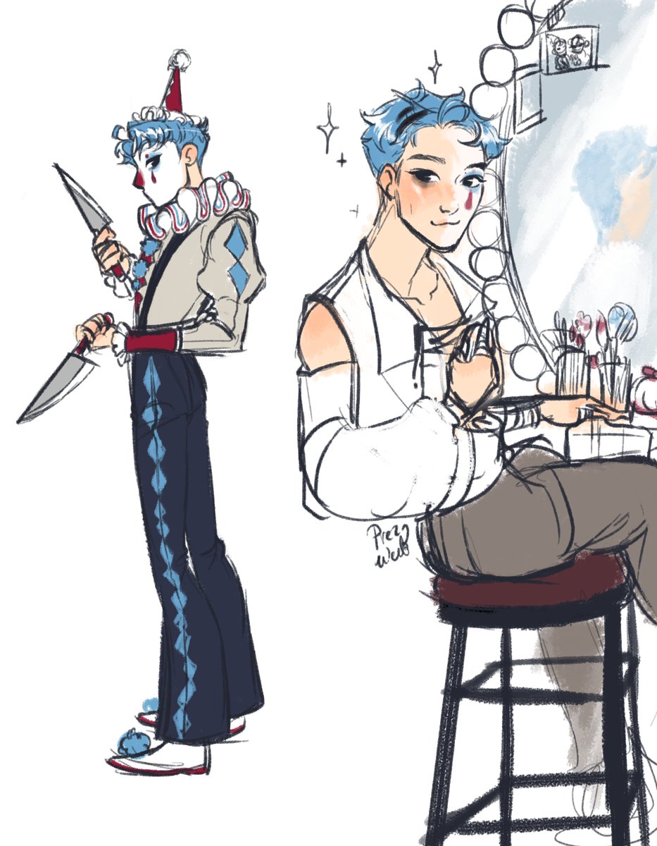 「been thinking about him... clowsan... my」|Fer 🥂| BROKE THE WALLのイラスト