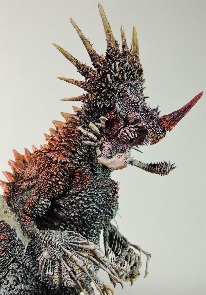 「創作怪獣「アカヅノ」を再彩色しました。
https://t.co/CaJ5l9F」|松本正清のイラスト