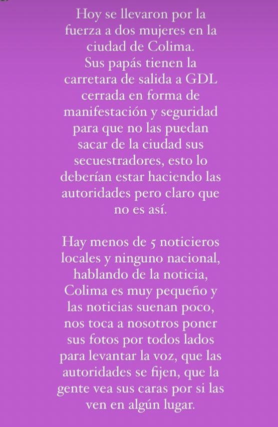 brujasdelmar's tweet photo. #Colima | Hace unas horas dos mujeres fueron privadas de su libertad en un auto blanco sin placas. Sus familiares y amistades mantienen las salidas de la Ciudad bloqueadas en exigencia de su presentación con vida. Hay pocos medios siguiendo el caso, solo locales. https://t.co/WMoq0iK9jp