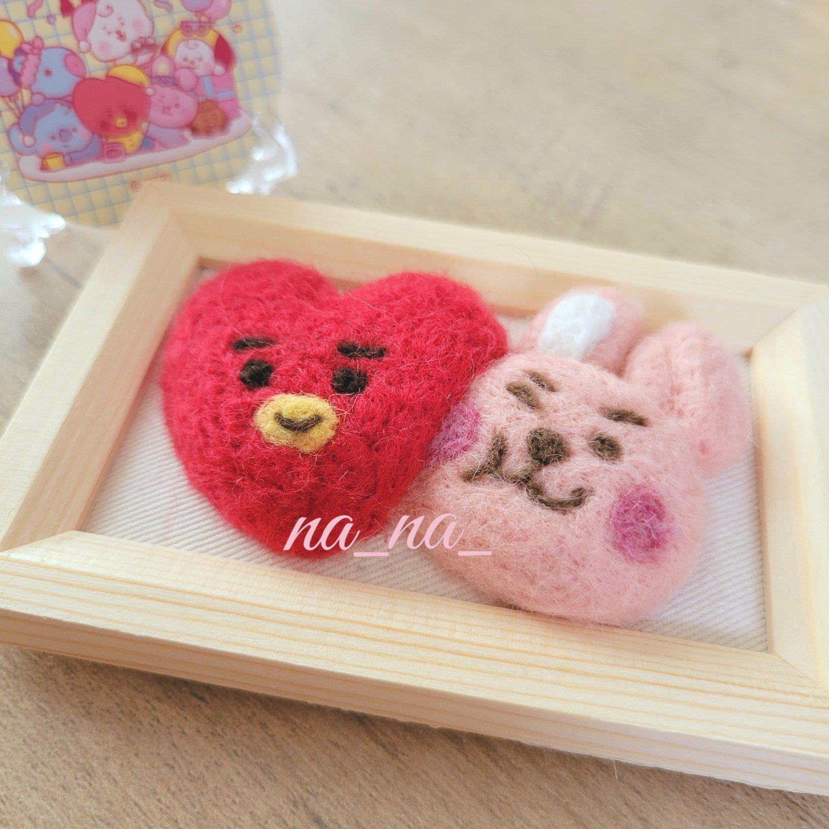 Na Na No 147 Tata Amp Cookyです Studyシリーズから寄り道をしていますが なんかクッキー 飴 でも含んでるみたいな口に見える Bts Btsarmy Bt21 Tata Cooky Btsfanart 羊毛フェルト T Co E5kgxy1nqc Twitter