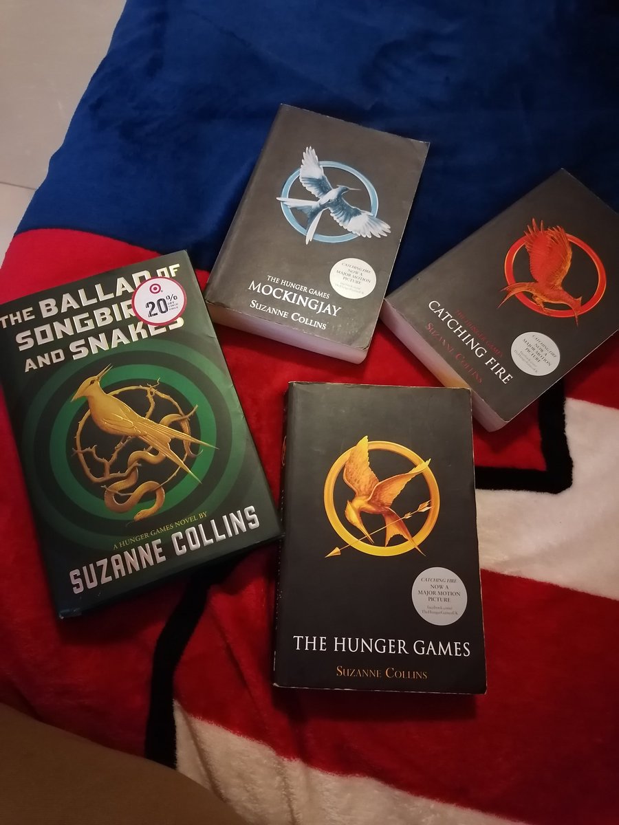 ndimakhala_busy's tweet photo. We did it Joe 🥳🥳🥳 I finally bought #TheBalladofSongbirdsamdSnakes I now have all 4 books. 😊😊😊 #TheHungerGames
#coryo #coriolanus #tigris #drgaul #panem https://t.co/2FzPMmm5iL