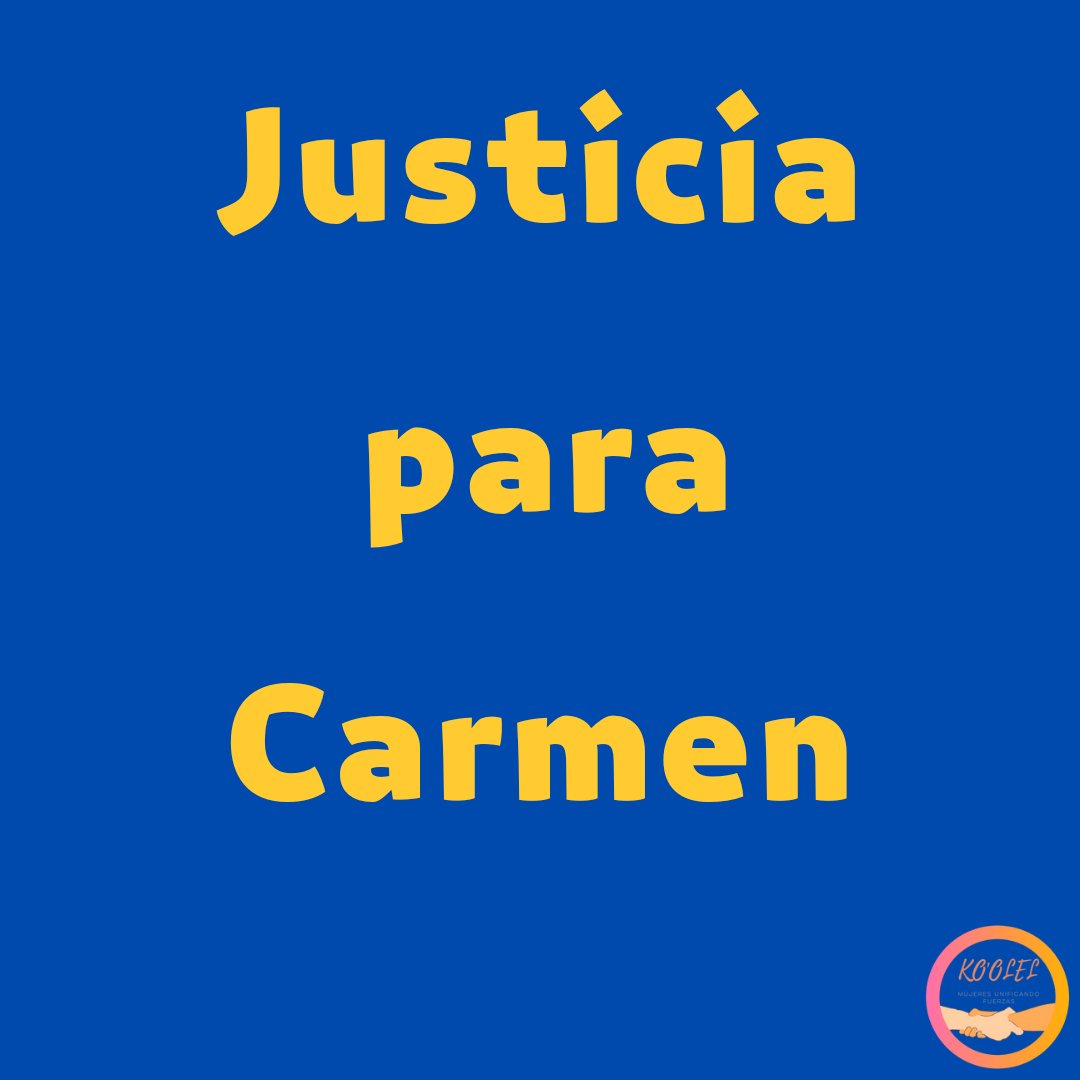 En #Calakmul #Campeche ayer le arrebataron la vida a Carmen

Exigimos a la #fiscaliacampeche que la investigación se realice con perspectiva de género y se ejerza justicia.
#niunamas