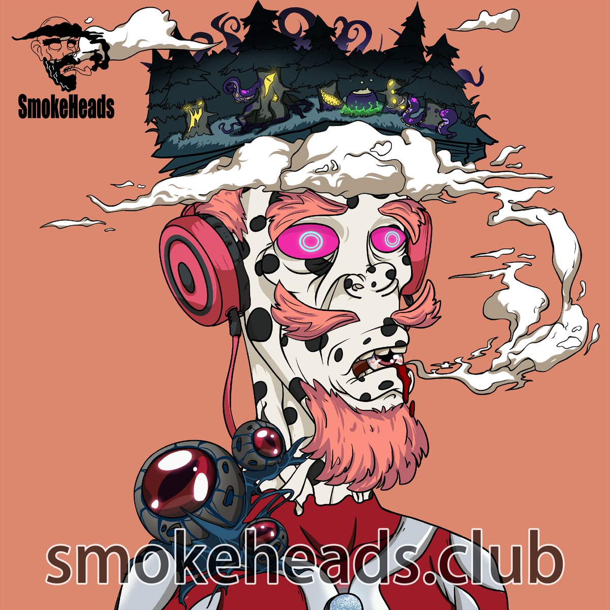 A few minutes later, his cigarette was almost finished, he threw the cigarette butt into the flower bush, a purple flower in the flower bush was instantly dyed an ethereal red, and it burned
#SmokeHeadsClub #NFTCommunity #CryptoNews #Ethereum  #collectibles #cigarette #FreeMint