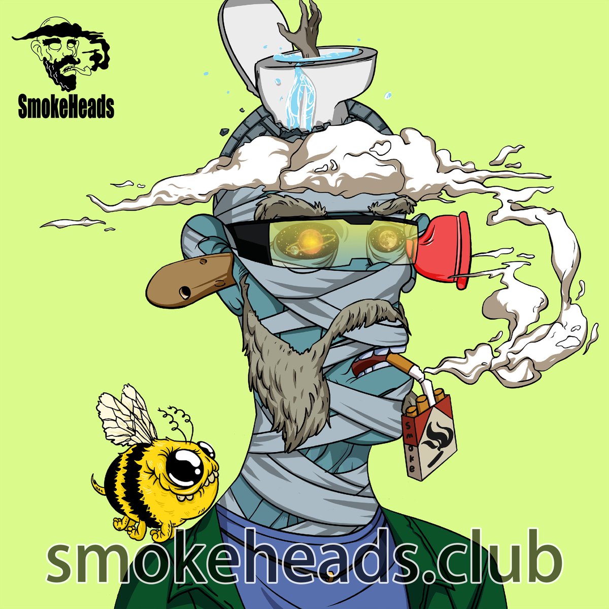 He lit a cigarette again, walked to a street, found a flower bed, and sat down on the stage. People passing by still didn't give him a look, as if he was invisible.
#SmokeHeadsClub #NFTCommunity #CryptoNews #Ethereum #art #collectibles #cigarette #FreeMint