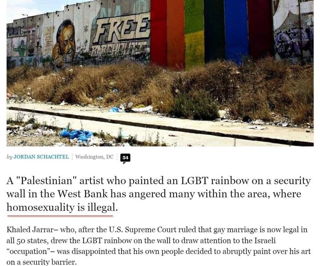 EretzIsrael's tweet image. Just a reminder, it's illegal to be #LGBTQ in Ramallah, Jenin, Gaza and all other places that are under "Palestinian" authority... #Pride2022 #PalestineExposed