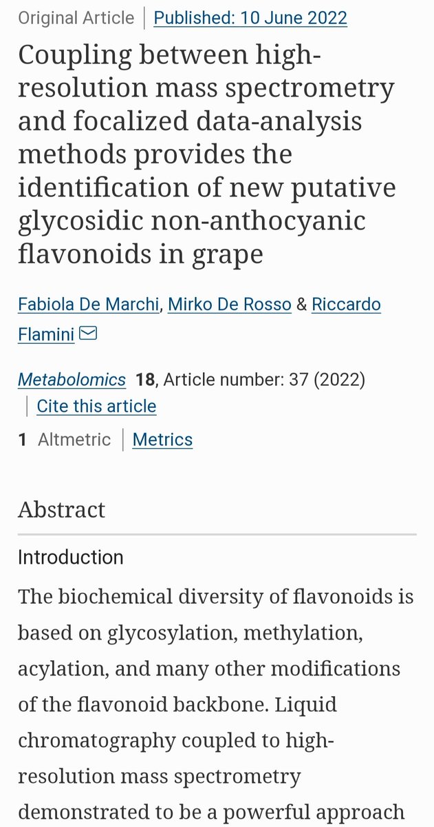 FabyDeMar's tweet photo. Among other findings, a metabolite with anti-diabetic properties was found in grapes for the first time 👀🍇 https://t.co/24yvoBCYAi