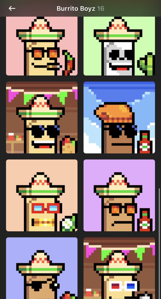 yo I love solana becuase there’s a project called burrito Boyz and if you have one.. they’ll pay for your burritos.. literally…no road map… utility is to give away burritos… duh.