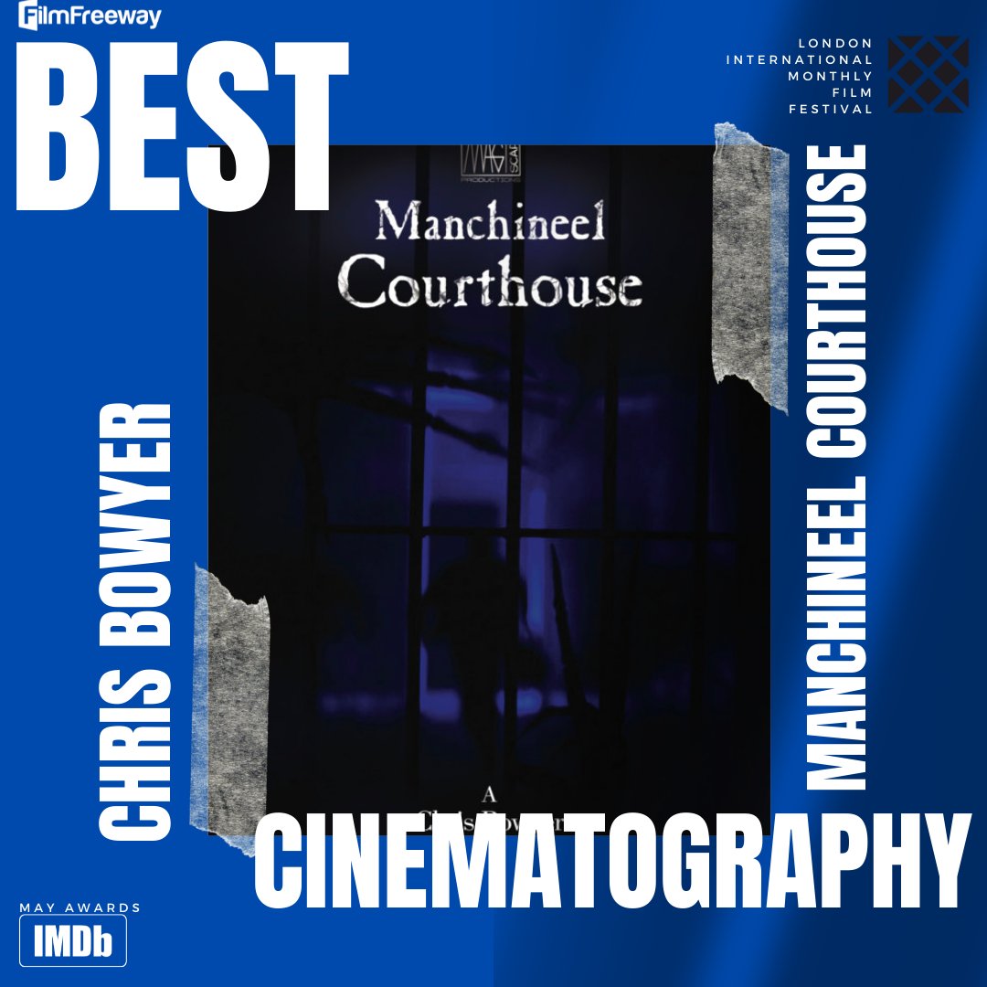 MagiscapeProd's tweet photo. Thank you to London International Monthly Film Festival for the award for 'Best Cinematography' for my short film 'Manchineel Courthouse'. 

And once again thank you to all the cast and crew for their hard work and dedication without them it would not have been possible. https://t.co/vRUanUdUTZ