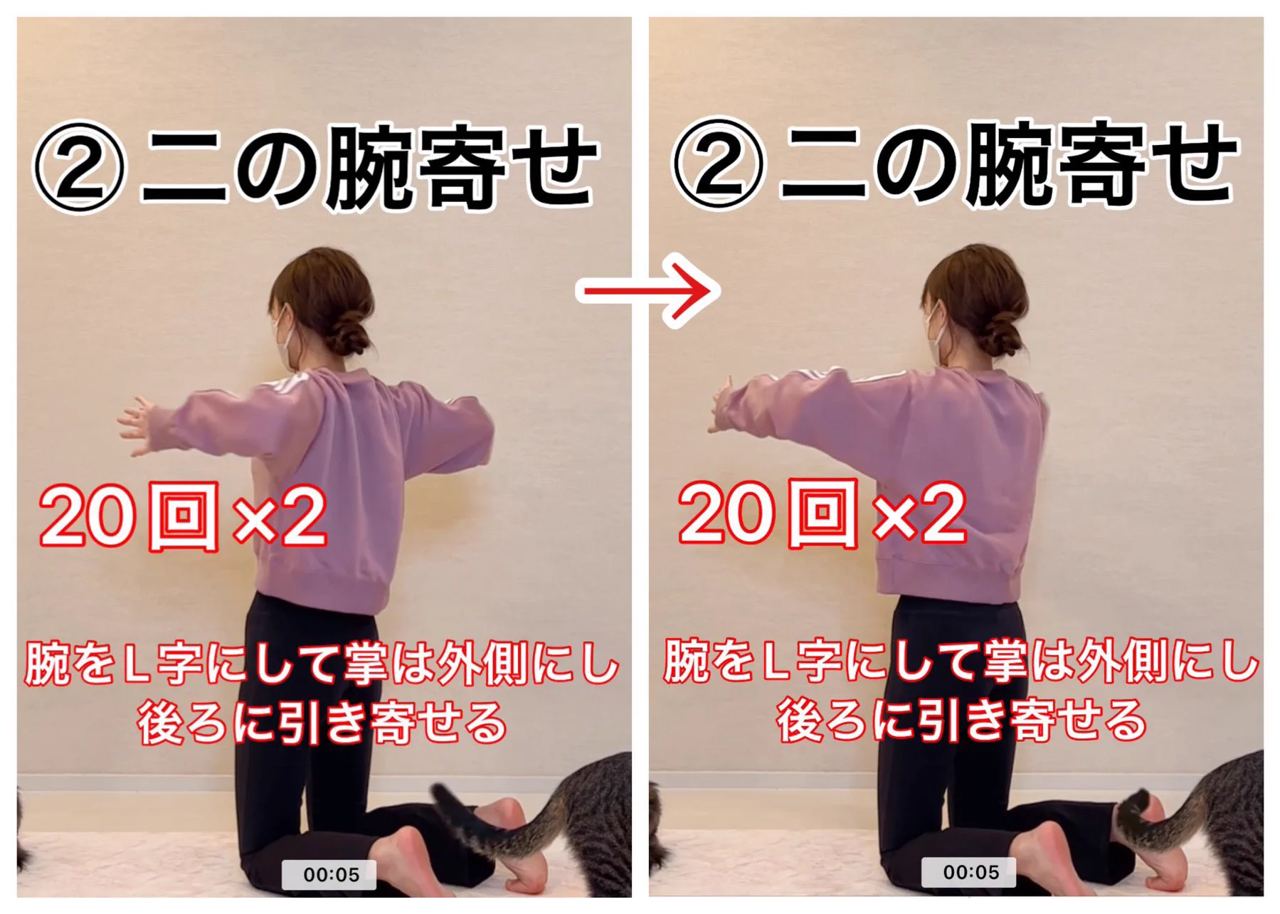 ポイントは肩甲骨！自宅でできる二の腕ほっそりトレーニング。