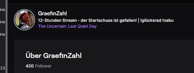 Daddy_Player_1's tweet photo. Gleich geht das große Event bei @GraefinZahl los.
Schaut rein!
https://t.co/m0wp6OaHwz

Auf jeden Fall jetzt schon ein banger!

#420 #twitch #stream #event #funfunfunfunfun https://t.co/ftgLqSlfNF
