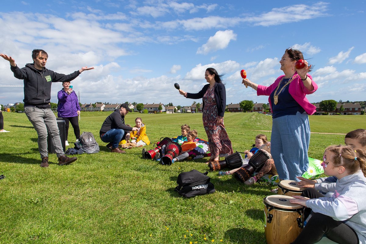 DLR_Libraries's tweet photo. #CruinniúNanÓg day is here! We were delighted to welcome @cathmartingreen and @Lettiemccarthy for a Percussion Workshop this morning. Lots more events happening throughout the day https://t.co/TqtcxGy2XK
#PercussionWorkshop #CreativeIreland
Photos by Peter Cavanagh https://t.co/fQ7yQk1fIs