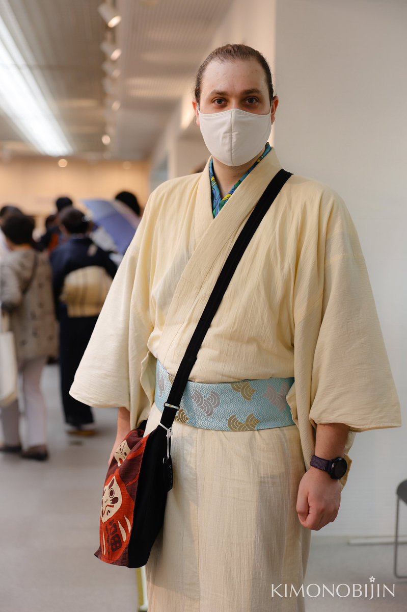 kimonomedia's tweet photo. 着物が大好きでよく着ているそう👘爽やかなステキな着こなしですね💯 https://t.co/rSp4F7itVT