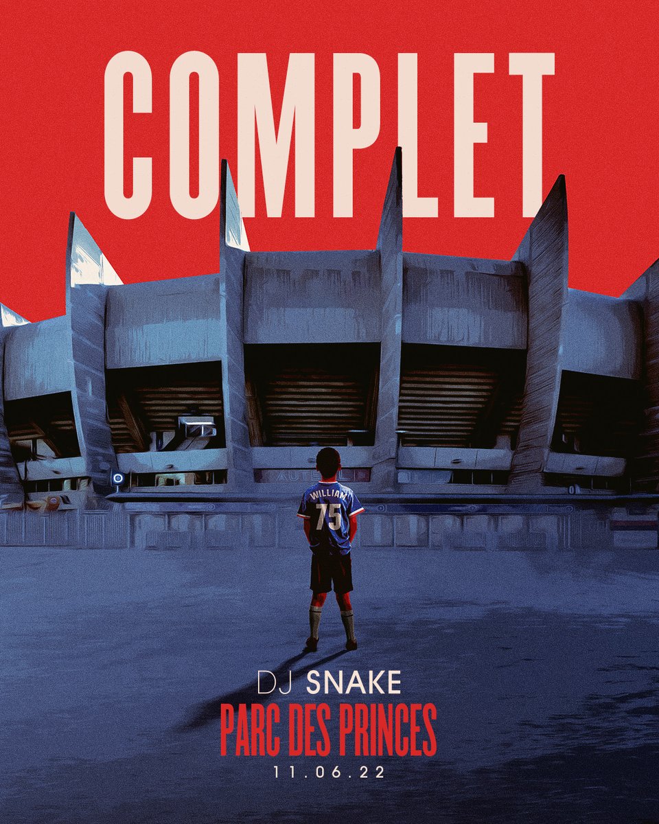 PSG_inside's tweet image. 🏟 Le Parc des Princes affiche 𝐂𝐎𝐌𝐏𝐋𝐄𝐓 ! 🔥

À ce soir @djsnake 👋🎶