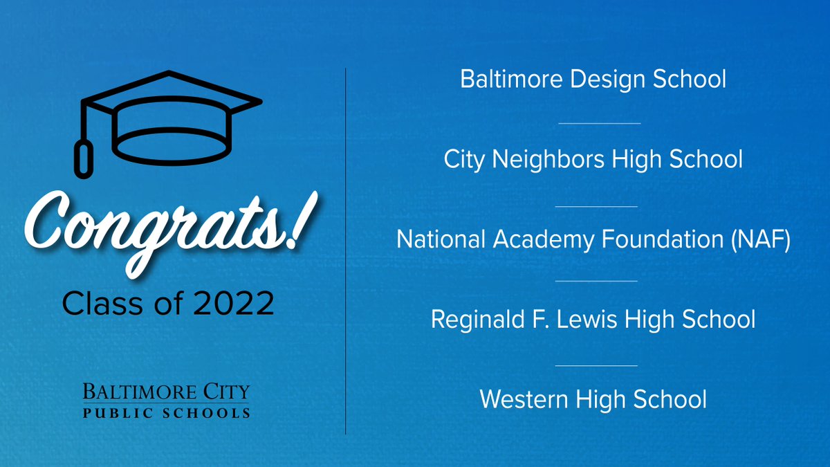 Baltimore City Public Schools on Twitter "Here's the high school