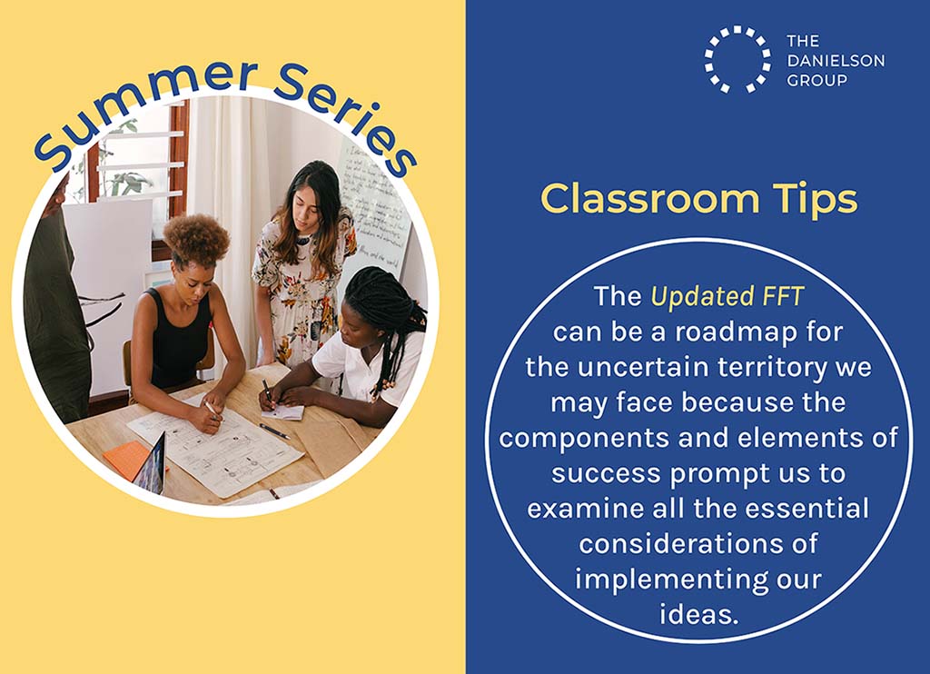 The summer months are a time for well deserved rest, but as you ease into professional learning, know that #TheDanielsonGroup is here for you. Using the updated #FrameworkForTeaching,  we can provide a roadmap to help navigate uncertain territory. #PDwithDG #GreatTeaching