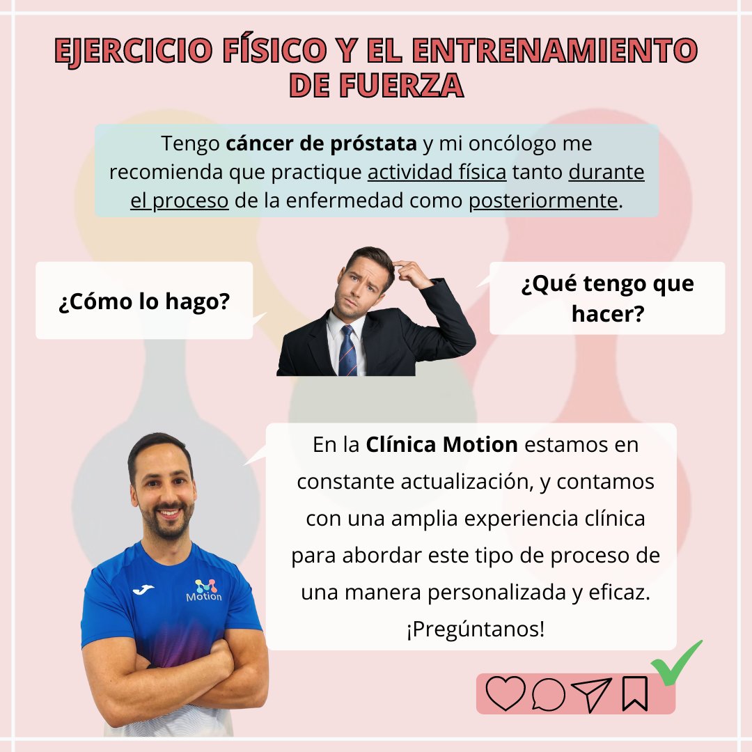 ClinicaMotion's tweet photo. 📅 Hoy 11 de junio es el Día Mundial del Cáncer de Próstata 🌍
🗣️Os mostramos los principales los beneficios que puedes obtener mediante la realización de ejercicio físico 💪🏼
¿Tienes alguna duda? ¡Pregúntanos!

#DiaMundialDelCancerDeProstata #Prostata #Enfermedad #EjercicioFisico https://t.co/8K8IM13mk6