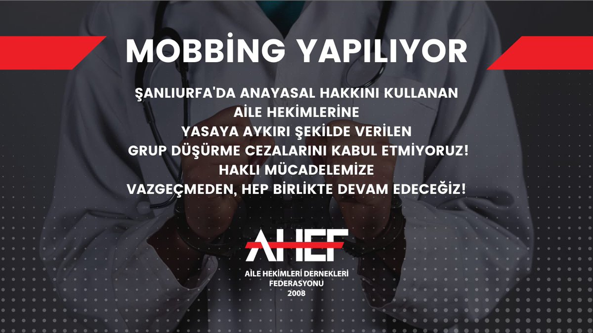 #pilotilsanlıurfa verdiğiniz sözleri unuttuğunuz yetmiyor gibi ,şimdi de özveriyle çalışanlar sendikal haklarını kullandı diye mobbing yapıyorsunuz ,kabul etmiyoruz <a href="/suahed/">ŞUAHED</a> <a href="/saglikbakanligi/">T.C. Sağlık Bakanlığı</a> <a href="/halksagligigm/">Halk Sağlığı Genel Müdürlüğü</a> <a href="/drfahrettinkoca/">Dr. Fahrettin Koca</a>