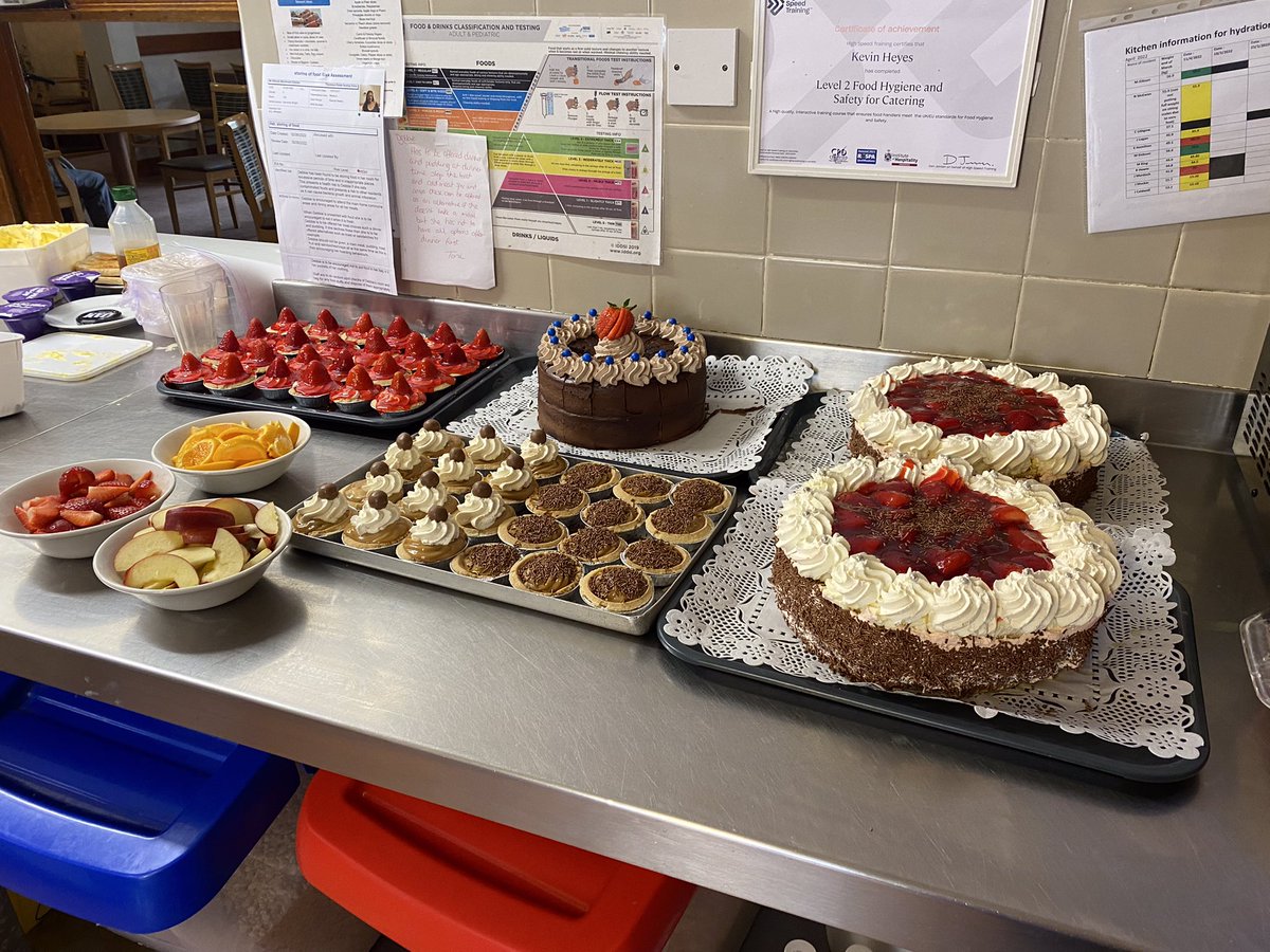ThorntounCH's tweet photo. Just some of the fantastic cakes made by the kitchen staff here at Thorntoun! https://t.co/jigUDehlk1