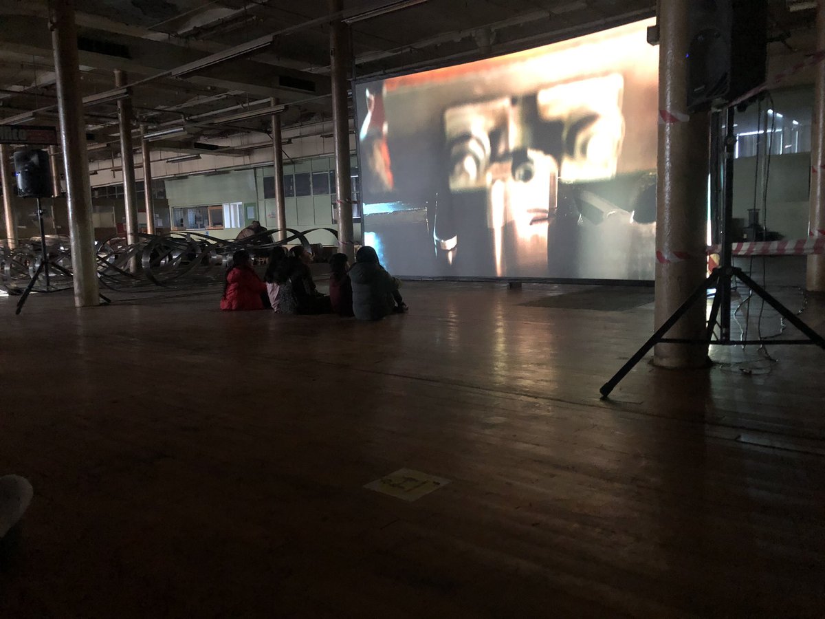 DonachieJack's tweet photo. A brilliant launch for #IMPERIAL @festofmaking last night. Canal walk with DJ legend #BobbySingh on deck π§ πΆ , screening of the film among the saw blades at Imperial Mill π
π to festival team & all at Lancashire Saw Company
#festivalofmaking
#superslowway @Superslowway πͺ© https://t.co/U9IV7QbD9T