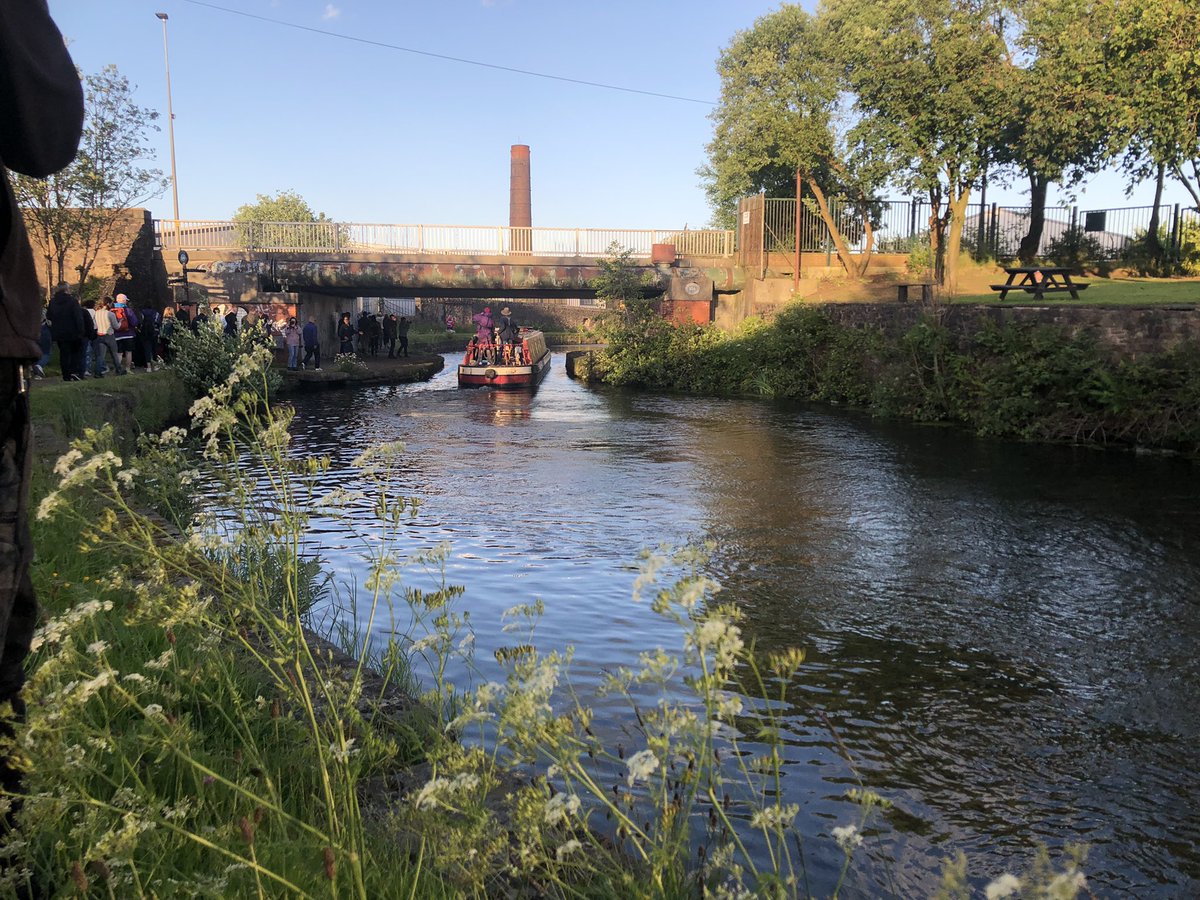 DonachieJack's tweet photo. A brilliant launch for #IMPERIAL @festofmaking last night. Canal walk with DJ legend #BobbySingh on deck π§ πΆ , screening of the film among the saw blades at Imperial Mill π
π to festival team & all at Lancashire Saw Company
#festivalofmaking
#superslowway @Superslowway πͺ© https://t.co/U9IV7QbD9T