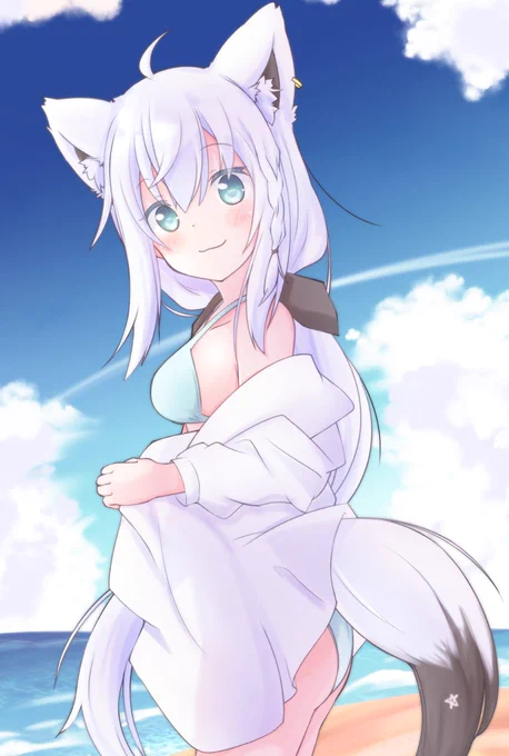 泳ごう!🌊
#絵フブキ 