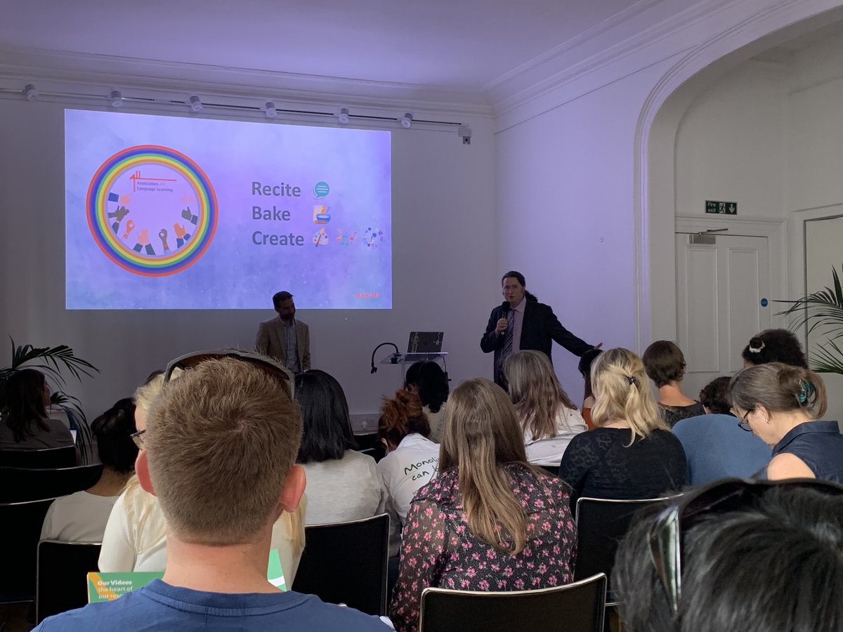 ALL4language's tweet image. ⁦@joedale⁩ is introducing ⁦@JeNoMfl⁩ at ⁦@ALLLondon007⁩ #juneevent looking at culture &amp;amp; making language learning in the classroom relevant for learners bringing the #extracurricular mainstream with passion &amp;amp; curiosity #all4london #mfltwitterati ⁦