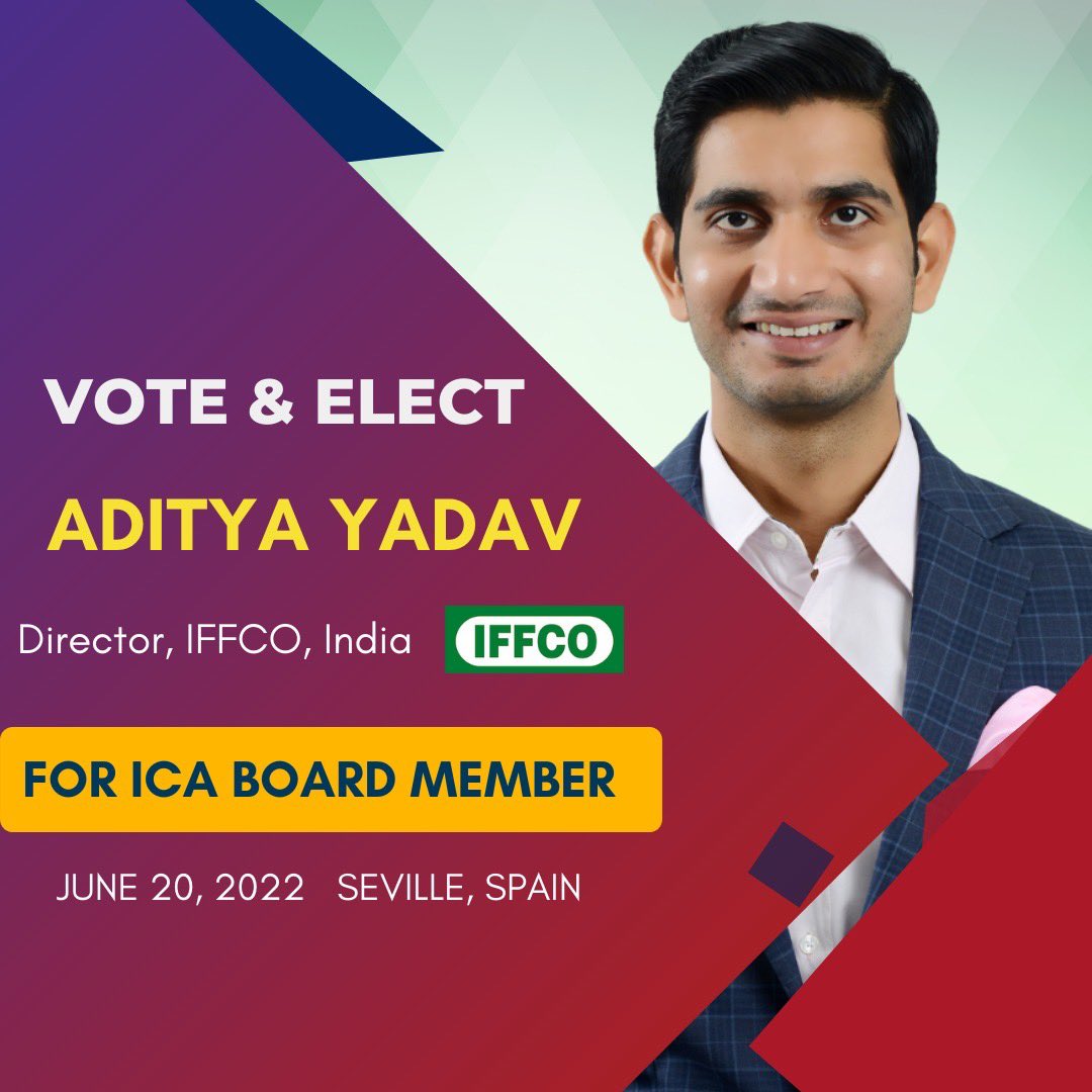 socialistaditya's tweet photo. I seek your vote and support for the upcoming ICA Global Board Elections.  

#adityayadav #ica #icaelection #globalboard #cooperative #elections #global https://t.co/pJu3uAAZHO