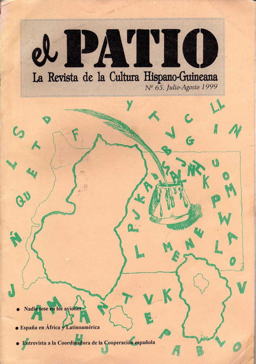ccemalabo's tweet photo. Nos cuenta @Revista_REG que «@CCEBata rinde homenaje a la revista 'El Patio' 20 años después de su último número (...), una de las revistas culturales más icónicas de Guinea Ecuatorial: 'El Patio', editada entre 1990 y 2002 por el ya extinto Centro Cultural Hispano-Guineano». https://t.co/Bha4bYF3Sx