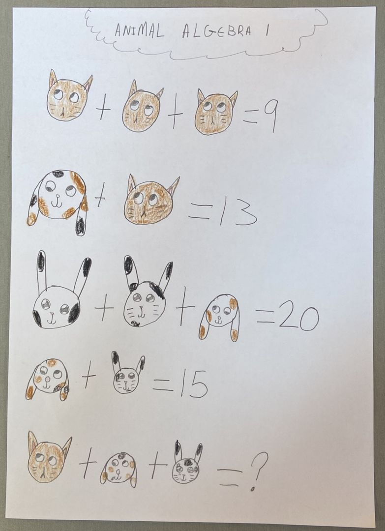NStevenson's tweet photo. Can you solve our algebra puzzles? https://t.co/f4jmJpHenD #MathsChatNZ #mathscpdchat #ITeachMath #NZEd #WellyEd #NumberTalks #Maths #Algebra #welovemath https://t.co/WYkW839NIb