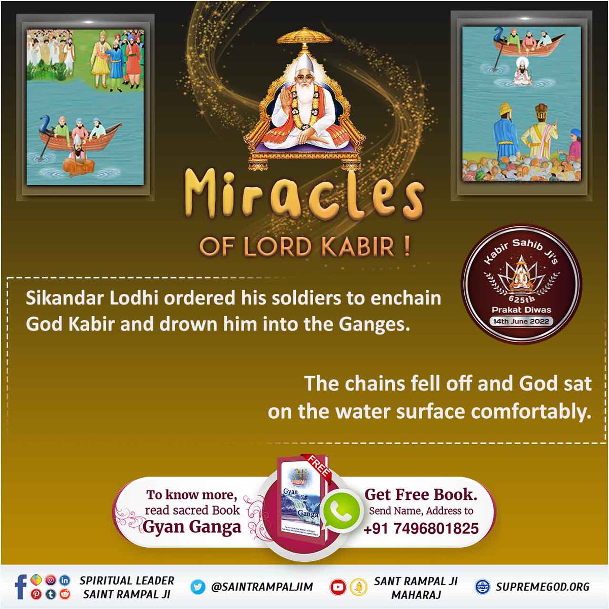 Baby00l's tweet photo. #ಕಬೀರ_ಪರಮೇಶ್ವರ_ರ_ಚಮತ್ಕಾರ
Holy Samved Sankhya 1400
Supreme God Kabir brings Tatvgyan to the world.
He is the giver of all the happiness and is worthy of being worshipped by all.
-Sant Rampalji Maharaj https://t.co/FBREP1CLp8