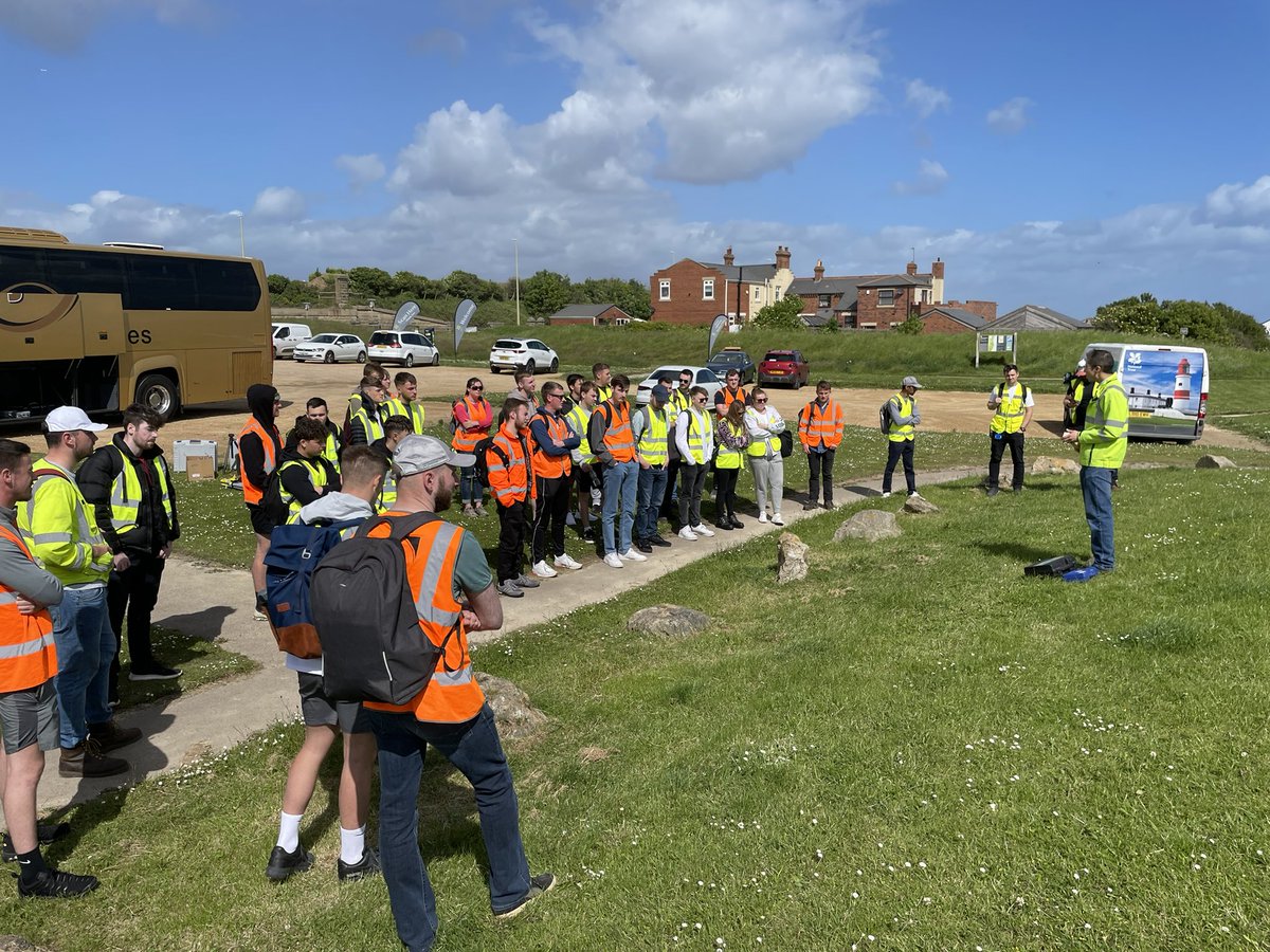 NUCivilEng's tweet photo. Site Investigation field work with #CivilEngineering Degree Apprenticeship students. Final day of an intensive week of SI and surveying. What better location! @NorthumbriaUni https://t.co/Ew1DZH3kGx