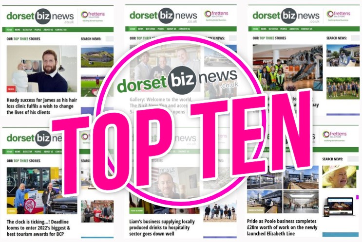 Counting down our Top Ten most viewed stories including @dmbtourismaward @sandpolouk @joshuasimons @SpetisburyCon @JamesBenamor @Westquay @DarrenNortheast @CarolineAttreed @Julias_House @McCarthyStone. See the full chart at dorsetbiznews.co.uk/check-out-this… and have a great weekend!