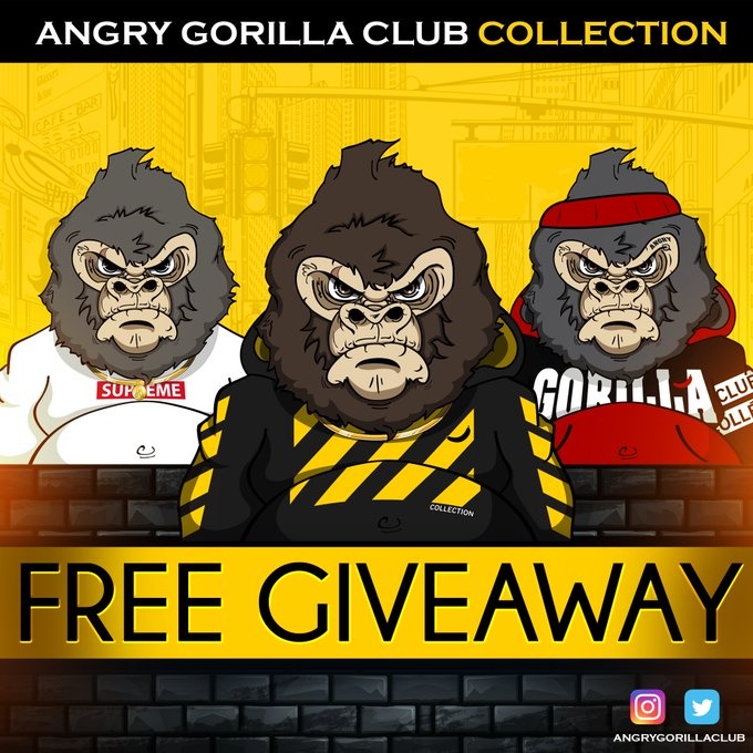 Leeeeeee_0916's tweet photo. 🦍FREE DROP FOR EVERYONE 🦍
LIKE, FOLLOW AND RETWEET! 
Comment your wallet 

#nft #nfts #NFTCommunity #NFTGiveaway #NFTartist 
#NFTartists #NFTdrops #nftcollectors #Whitelist #FreeNFT #nftart #cryptoart #opensea #OpenSeaNFT 
#NFTcollectibles #cryptocurrencies #cryptonft #NFTdrops https://t.co/WGFRBb3dWA
