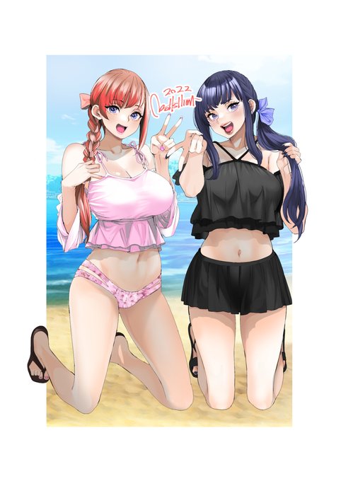 夏リーンガイア2022 #FF14 #FFXIV #リーン(FF14) #ガイア(FF14) #ビキニ #水着 https://t.co/PtHEJVAedv 