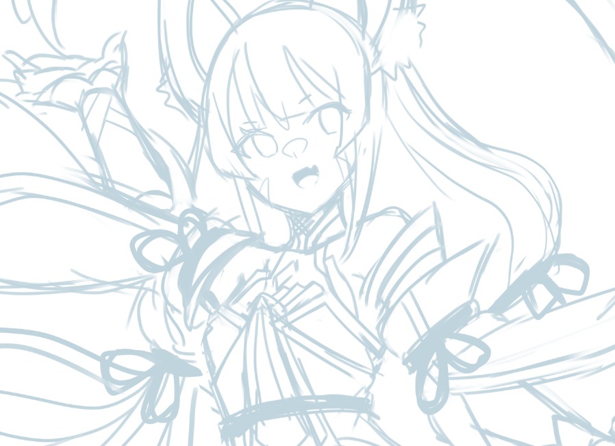 ニア(ゼノブレイド2) 「nia wip 」|🅶🅸🅶🅸🛠🐇SAKURACON AA2133のイラスト
